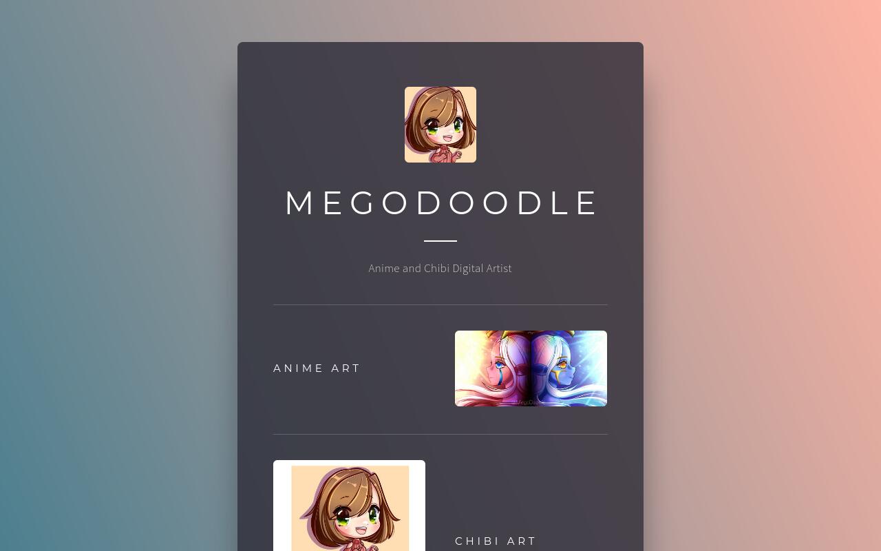 Carrd profile picture for @mego